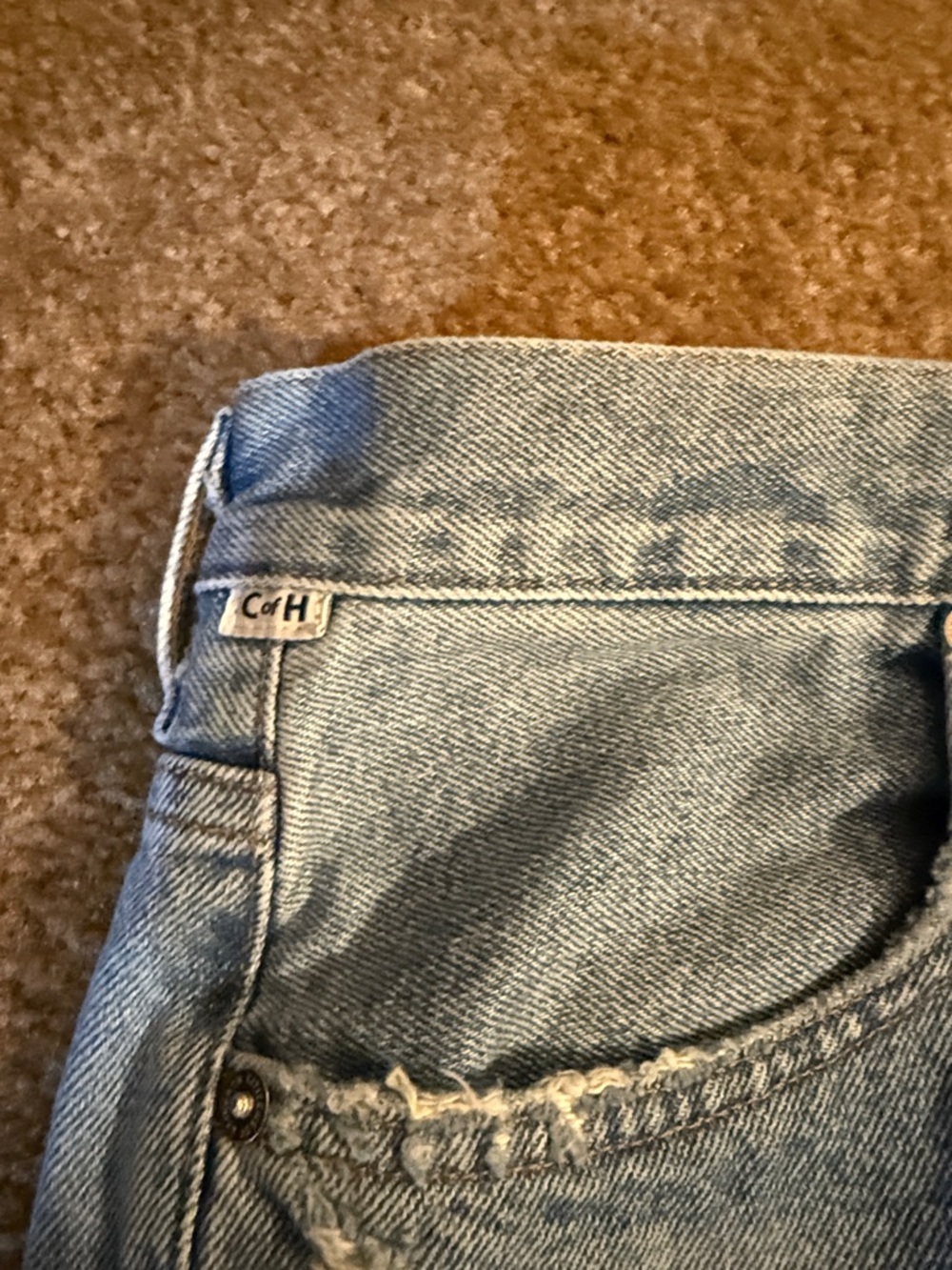 Citizens Of Humanity ANNINA jeans Light Blue with Frayed Hem - Picture 6 of 11